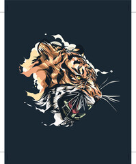 tiger in the jungle night tattoo