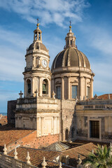 Fototapeta na wymiar Saint Agatha Cathedral in Catania, Sicily