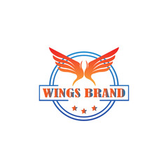 Falcon Wings Logo Template vector icon logo design