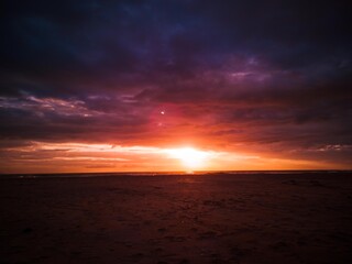 Obraz premium sunset at the beach