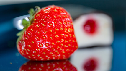 fresh and tasty strawberries