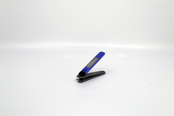 a long-used purple nail clipper