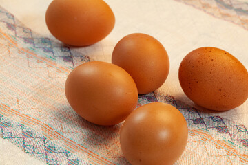 chicken eggs, selected large eggs