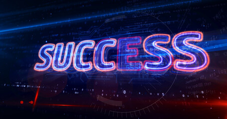 Success abstract concept 3d illustration