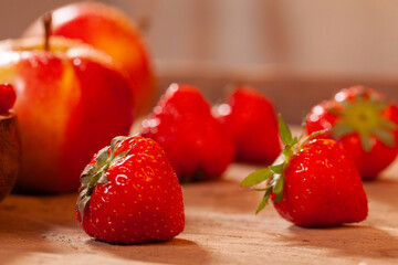 fresh and tasty strawberries, healthy berries