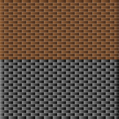 Brick wall background. Flat style. Vector