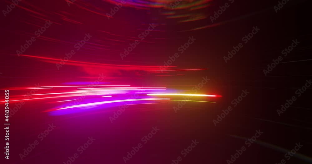 Poster abstract technology fast light strokes background. high speed technology internet background with gl