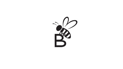 Creative Bee Insect Abstract B Letter Logo Vector