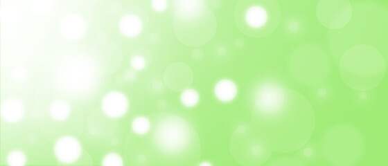Fototapeta na wymiar Abstract white light and white bokeh on green background