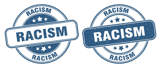 Fototapeta premium racism stamp. racism label. round grunge sign