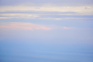 natural background, morning seascape in the gentle dawn haze