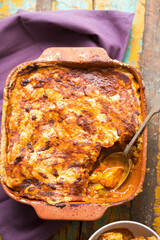 Chicken jalfrezi pie with lime pickle pastry 