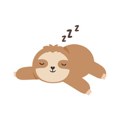 Vector Cartoon Slot Sleep Slowly moving slots hang on trees in various poses.