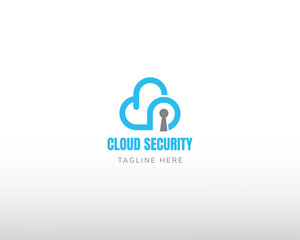 Obraz premium cloud logo security cloud logo app cloud logo creative logo line cloud logo
