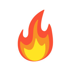 Vector Collection of Flame. Simple fireball design Campfire and fire prevention ideas
