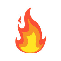 Vector Collection of Flame. Simple fireball design Campfire and fire prevention ideas
