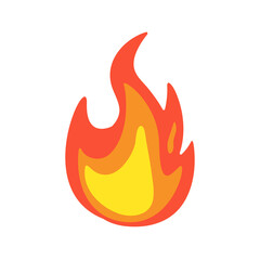 Vector Collection of Flame. Simple fireball design Campfire and fire prevention ideas