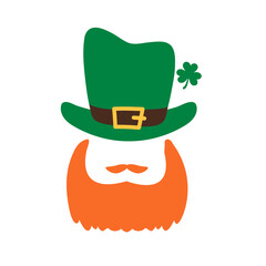 The gnomes wear a top green hat holding a clover. A symbol of good luck in st.patrick's day