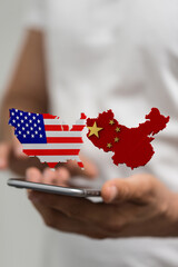 3d usa and china trade  partner maps