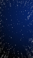 Beautiful snowfall Christmas background. Subtle fl