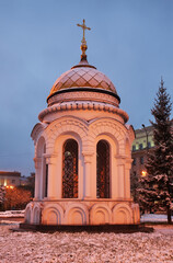 Chapel of Our Lady of Kazan in Irkutsk. Russia