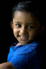 Portrait of 2 year old Indian baby girl