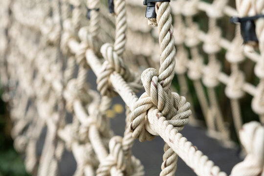 Braided Rope Into A Bridge