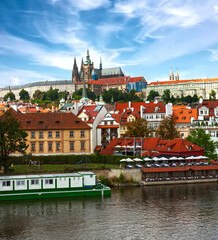 Fototapeta premium Panorama of the historical center of Prague