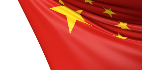 flag Of China 3d In National Flag Colors