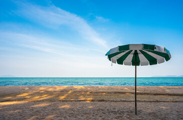 umbrella on the beach in tropical thailand