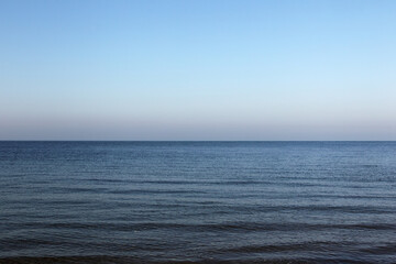 Calm sea on Heligoland.