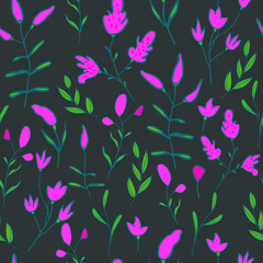 seamless floral pattern with flowers