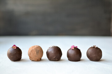 Energy balls on a table