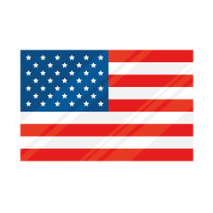 usa flag country isolated icon