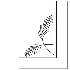 A patterned fragment. Vector graphic element on a white background close-up. Material for creating ornaments and seamless patterns.