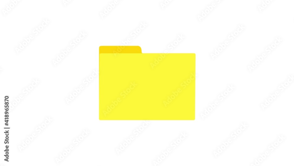 Poster yelow document folder icon isolated on white background. accounting binder symbol. bookkeeping manag