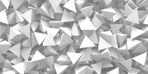 Fototapeta premium White Geometric Poligon Abstract Background