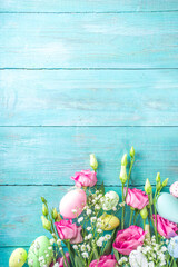 Happy easter greeting background