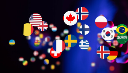 Globe International World Flags.