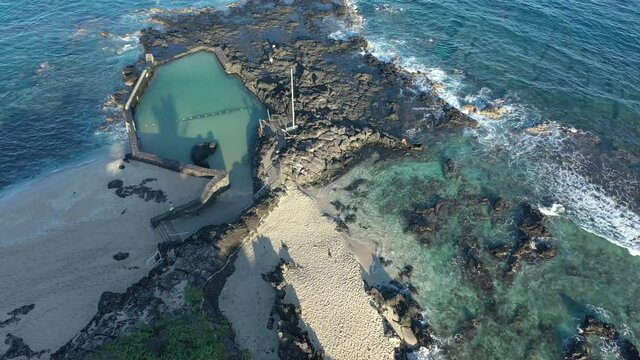 Beach on western coast of Reunion Island