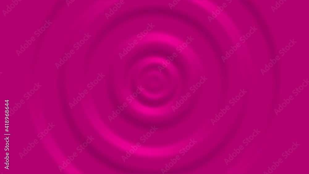 Leinwandbilder 3d render of pink abstract pattern of liquid ripples. Seamless loop animation