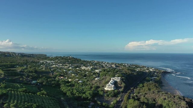 Beach on western coast of Reunion Island