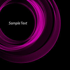 Abstract lilac transparent wave background, frame, design element, brochure template