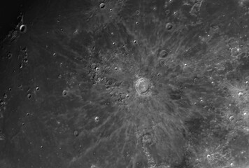 Details at the moon crater