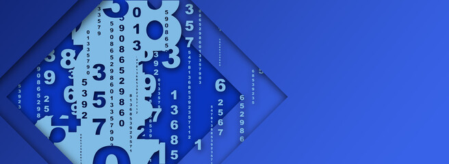 abstract background with numbers	