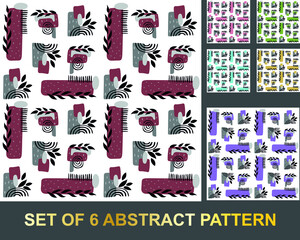Pattern abstraction illustration bright isolated