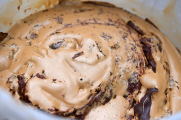 Helado dulce de leche granizado