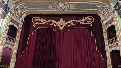 teatro nacional de santa ana el salvador,  arte escenografico