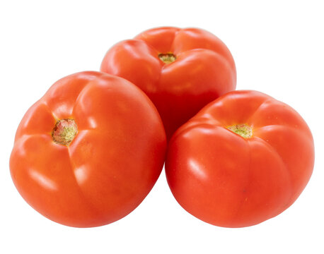 Beefsteak Tomato Isolated On White Background.