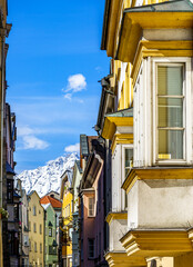 Fototapeta na wymiar old town of Hall in Tirol - austria